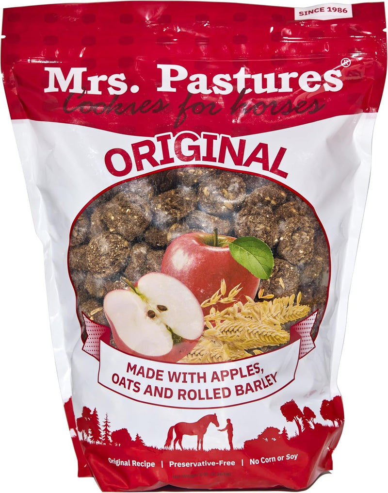 Mrs Pastures Cookies and Treats for Horses - Premium Horse Treats - Made with Apples, Oats, and Rolled Barley - Preserva