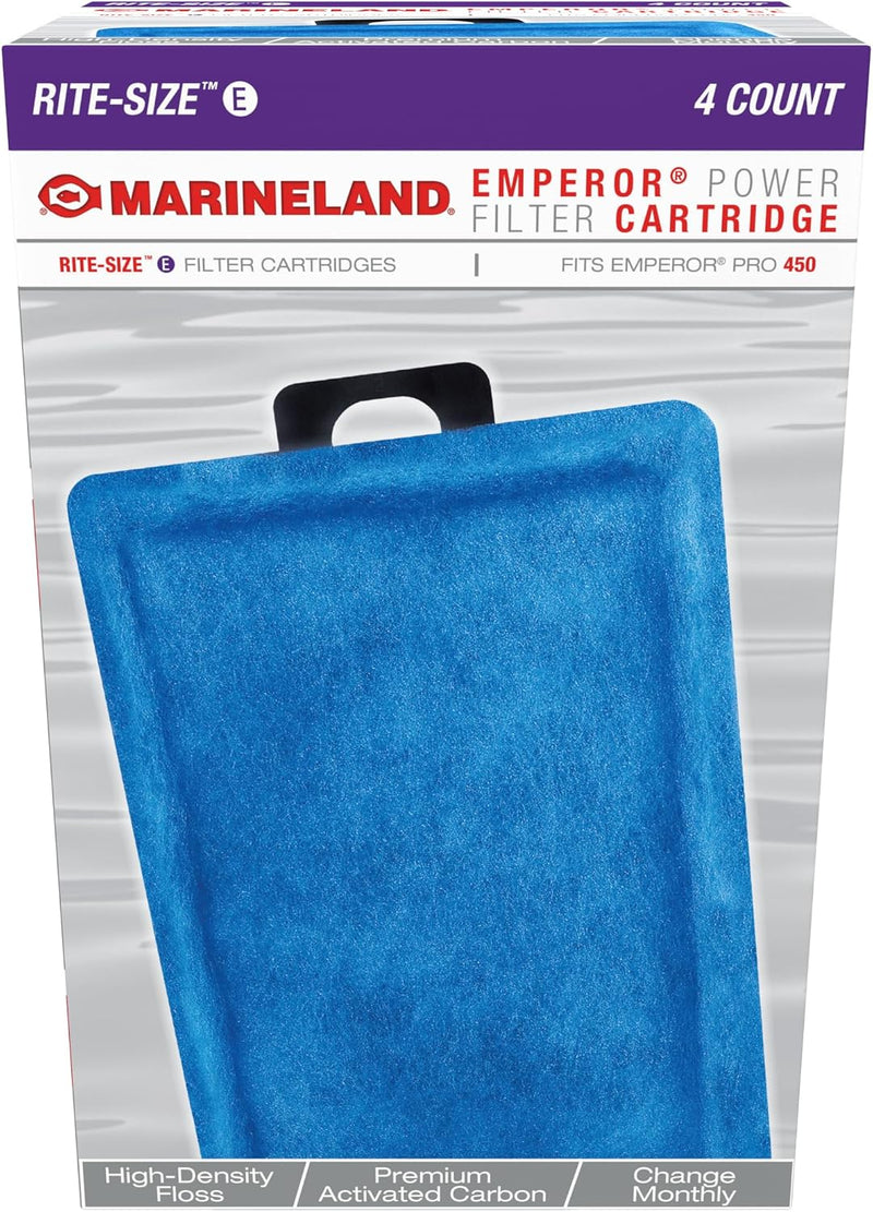 MarineLand Bio-Wheel Penguin Rite-Size E Aquarium Filter Cartridge, 4 Count