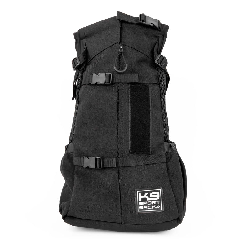 K9 Sport Sack Air 2 - Medium, Jet Black - Ideal for Dogs with 17-19” Back Length - Durable, Breathable Backpack-Style Carrier - Perfect for Walks, Short Hikes & Public Transportation
