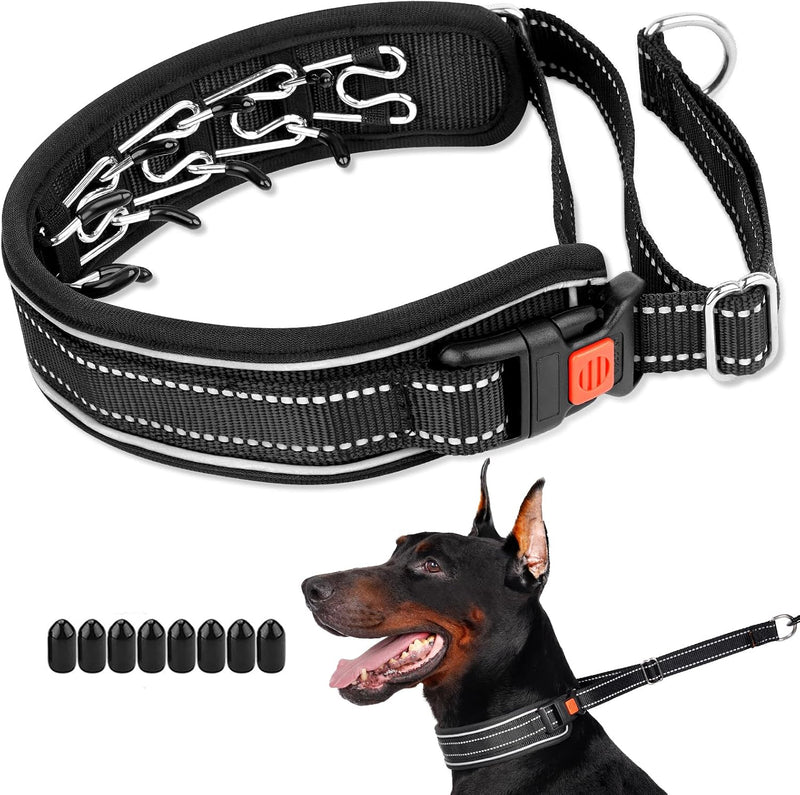 Mayerzon Martingale No Pull Dog Collar, Reflective Walking Collar for Large
