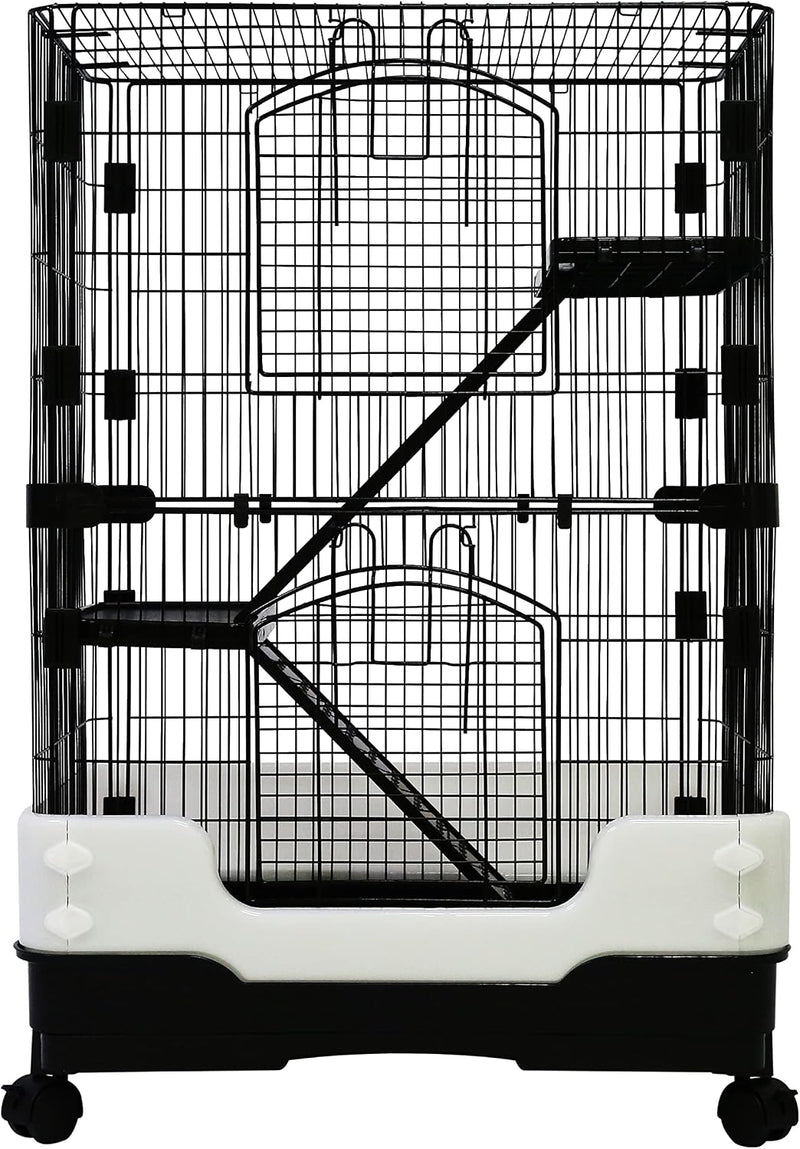 Homey Pet Rat Cage, Small Animal Cage for Ferret, Chinchilla, Guinea Pig