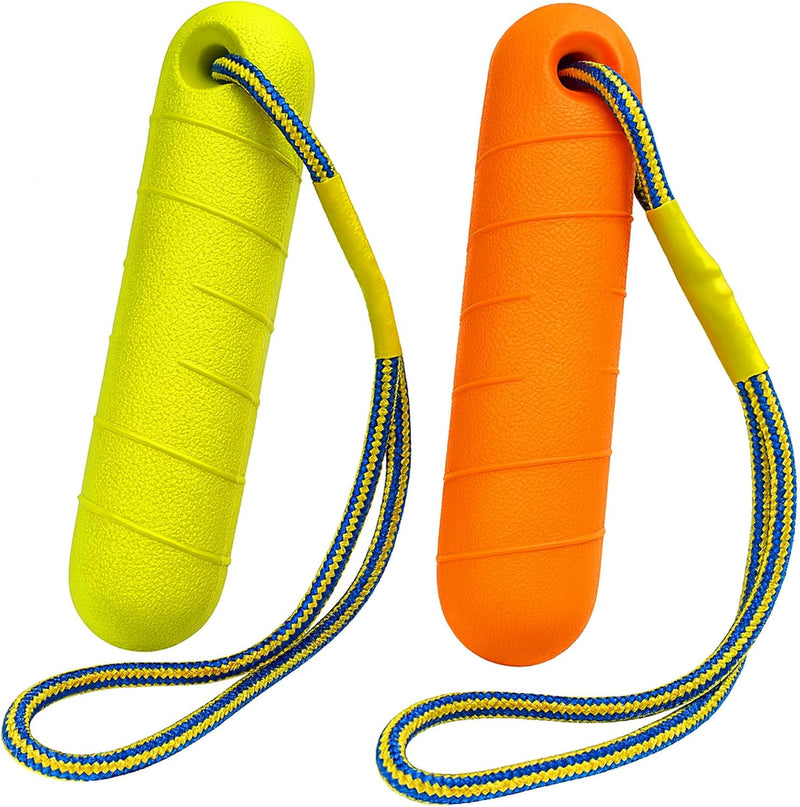 Floating Dog Water Toys - 2 Pack, Bumper Throw Stick for Fetch