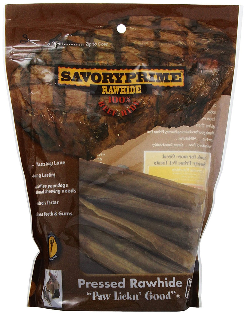 Savory Prime 25-Pack Pressed Roll, 5-Inch, Natural, All Breed Sizes (49600023)