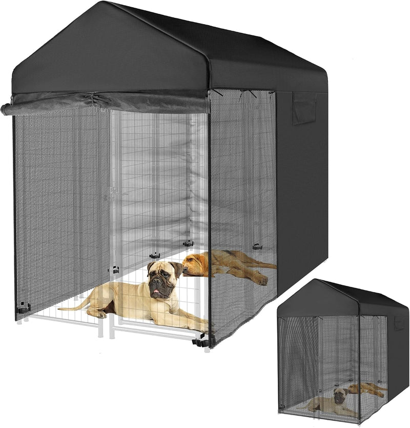Outdoor Dog Kennel Cover, 8x4x6ft