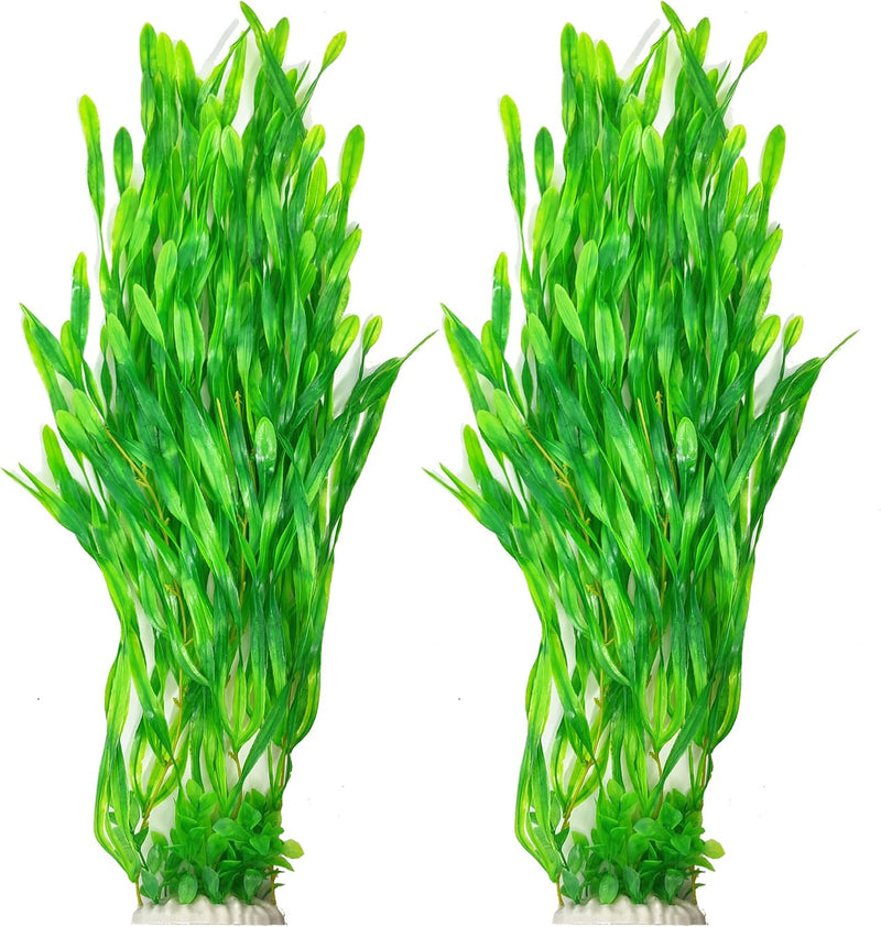 25.98 Inch Tall Aquarium Plants – 2 Pcs Fish Tank Plants Plastic, Large Lifelike Artificial Fish Tank Decorations, Durab