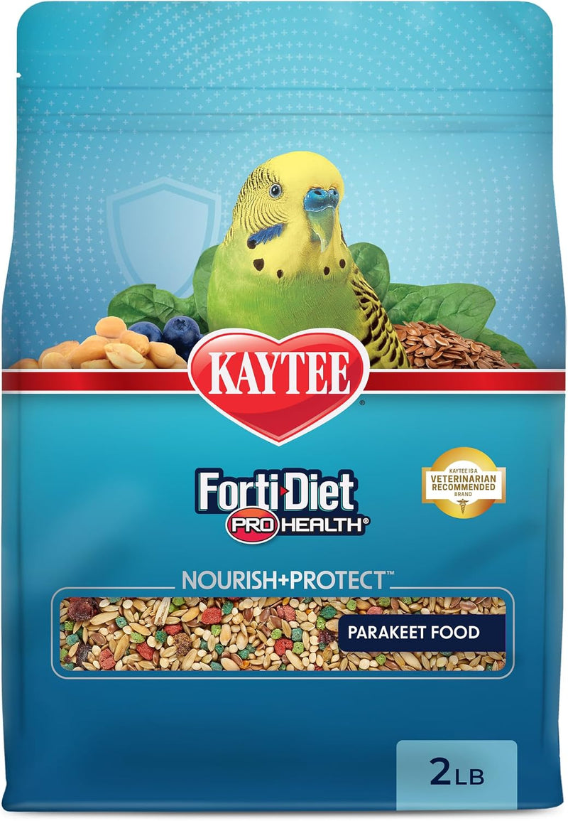Kaytee Forti-Diet Pro Health Nourish+Protect Parakeet Food, 2 Pounds