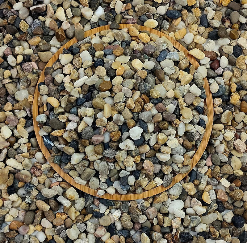 FANTIAN 5 lbs Aquarium Gravel, 1/4 Inch Pea Gravel for Fish Tank