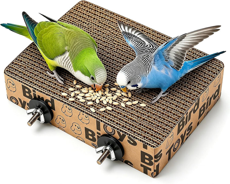 7.8” Paper Bird Shredding Toys,Bird Cage Platform for Small Medium Parrots