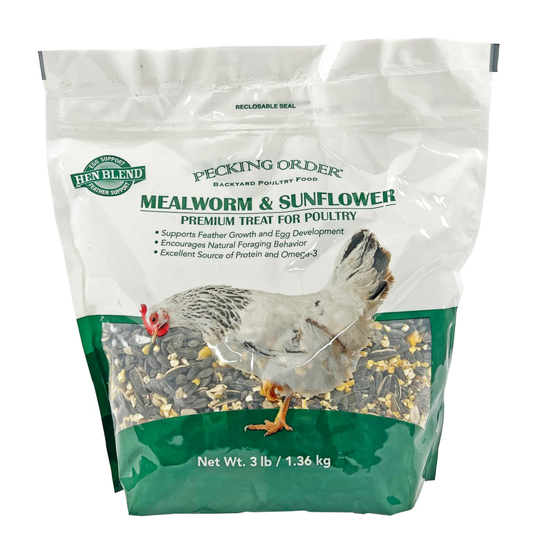 Pecking Order 9328 Mealworm & Sunflower Treat, 3 lb.