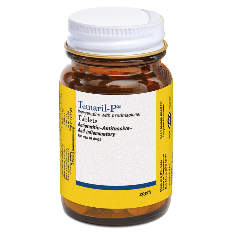 Temaril-P (trimeprazine with prednisolone) for Dogs, 30 Tablets