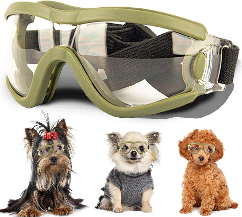 Small Dog Sunglasses with Adjustable Strap UV Protection, Winproof Puppy Sunglasses, Suitable for Dogs Eyes Protection,S