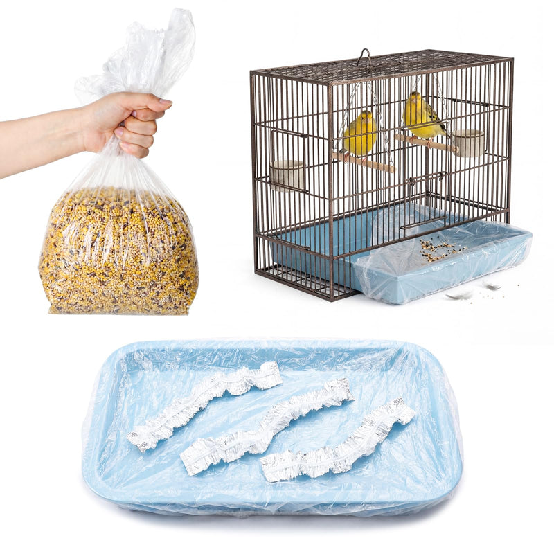 ForraFun 100 Pcs Disposable Bird Cage Liners 34
