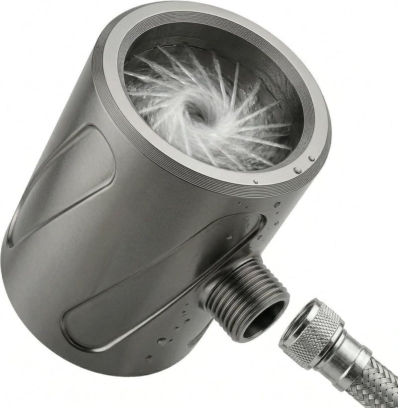 Lil' Bro 360 Ring Shower Wand - The Ultimate Undercarriage Power Washer for Men & Pets - 360 Inward Vortex Hygiene Wand