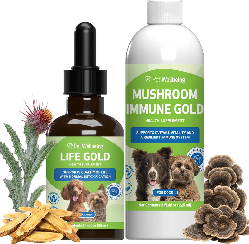 Pet Wellbeing More Mushrooms Bundle for Dogs - Immune System Support