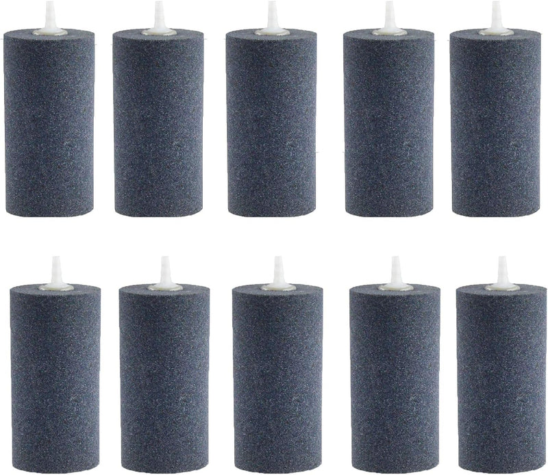 AQUANEAT 4x2 inch Aquarium Air Stones 10pcs, Aerator Diffuser,Air Stones for Aquariums,Fish Tanks,Pond and Hydroponics