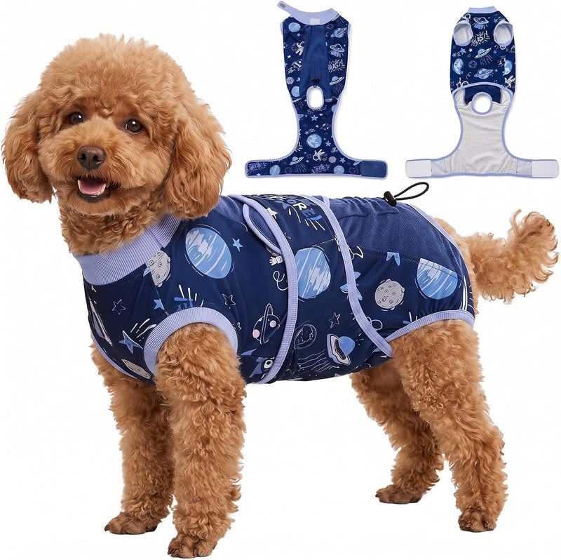 Glittme Dog Surgery Recovery Suit, Dog Cone Alternative for Spay Neuter S