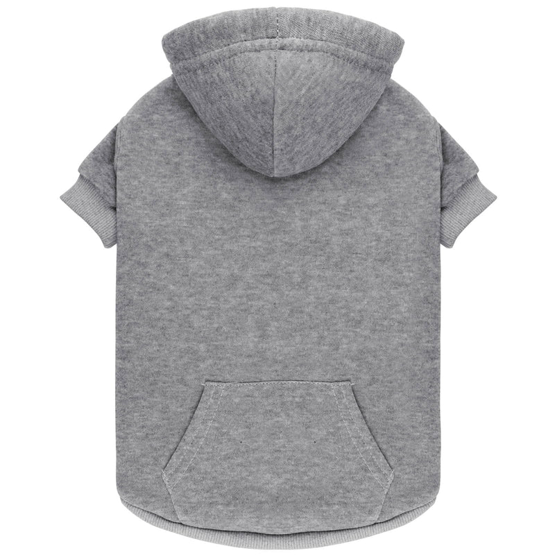 Dog Sweaters for Medium Dogs,Dog Hoodie Sweater Solid Soft Brushed Fleece Pet Clothes Pet Hoodie Sweatshirt with Pocket(Grey-M)