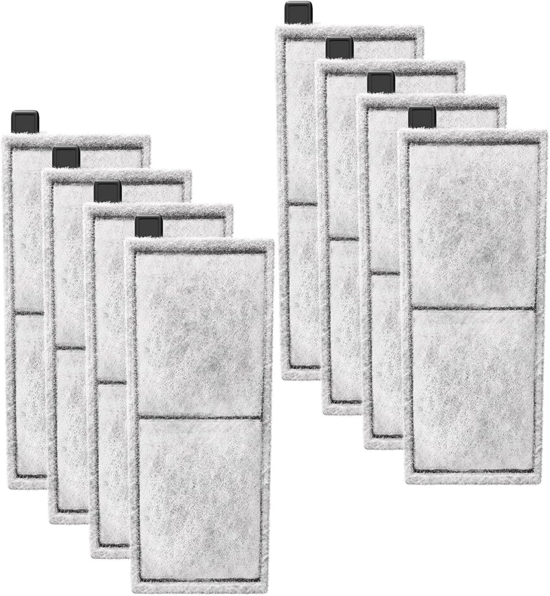 8 Pack Filter Cartridge for Top Fin RF-L Filter, Aqurium Filter Cartridge Refill for Top Fin Desktop Aquariums with Larg