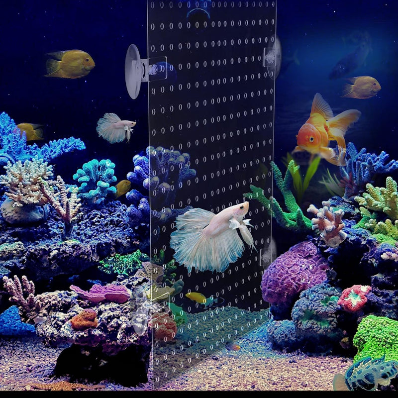 Acrylic Aquarium Fish Tank Divider Clear Kit Fit for All Type Aquarium Divider with Suction Cups (Kit A -1 PC 9.8