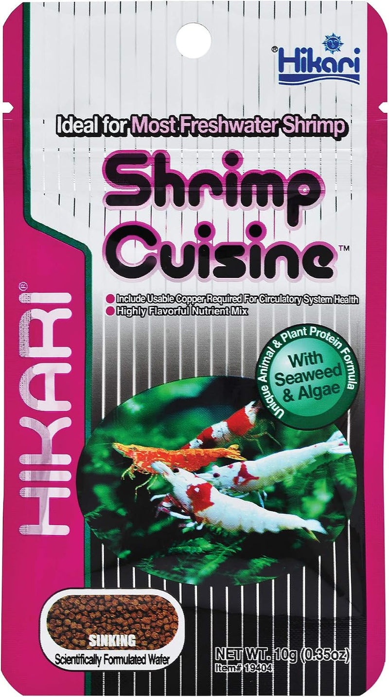 Hikari® Shrimp Cuisine™ Sinking Pellets, Daily Tropical Food for Caridina and Neocaridina Shrimp, 0.35 oz (10g)