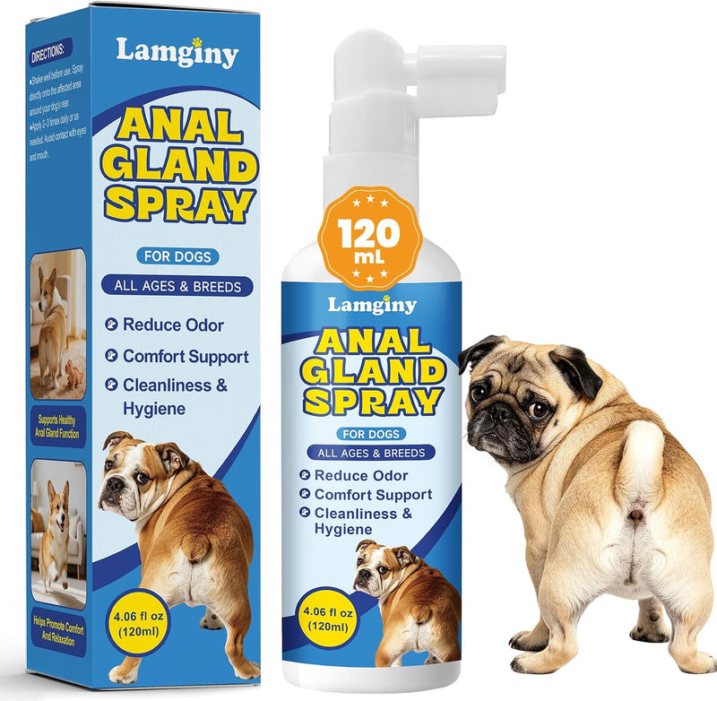 Dogs Anal Gland Spray, Soothes Itching, Fast Anal Gland Relief for All Pets