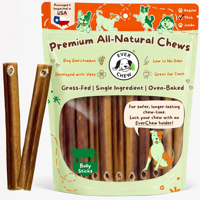 Low-Odor Bully Sticks for Dogs, 6