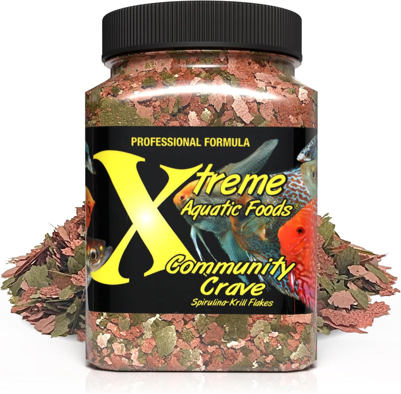 Xtreme Community Crave Flakes - Krill & Spirulina Fish Food (3.5oz)