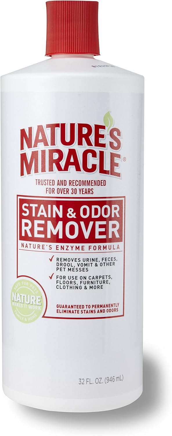 Nature's Miracle Stain & Odor Remover, 32-Ounce Pour Bottle (5125)