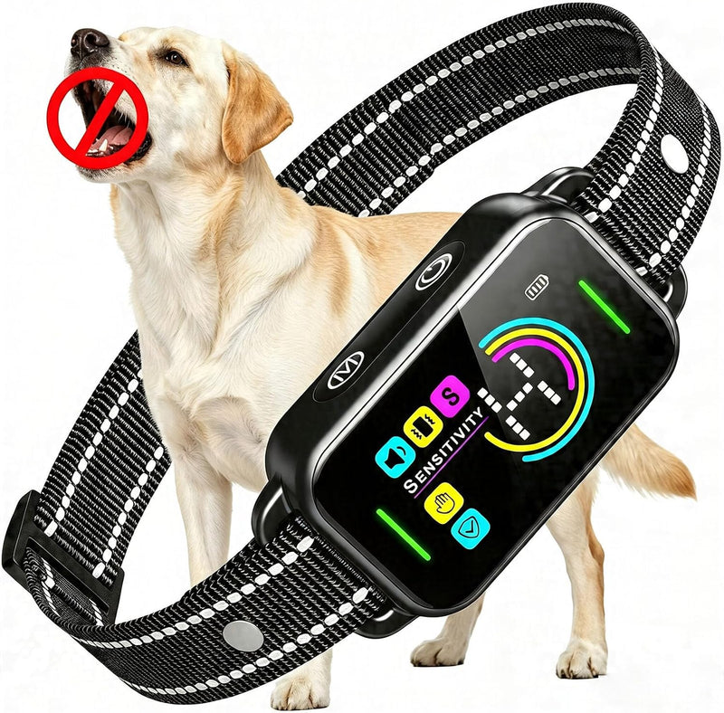 Bark Collar for Large Medium Small Dogs - Smart AI 1S Stop Barking, Anti Barking Device & Dog Training Collar with Beep,