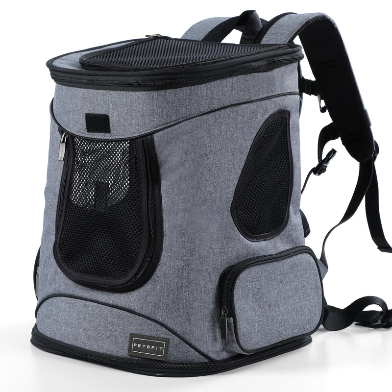 Petsfit Pet Backpack Carrier with Upgrade Waist Cushion Design to Better Fit the Waist, Suitable for Small and Medium Cats, and Rabbits up to 18 Pounds