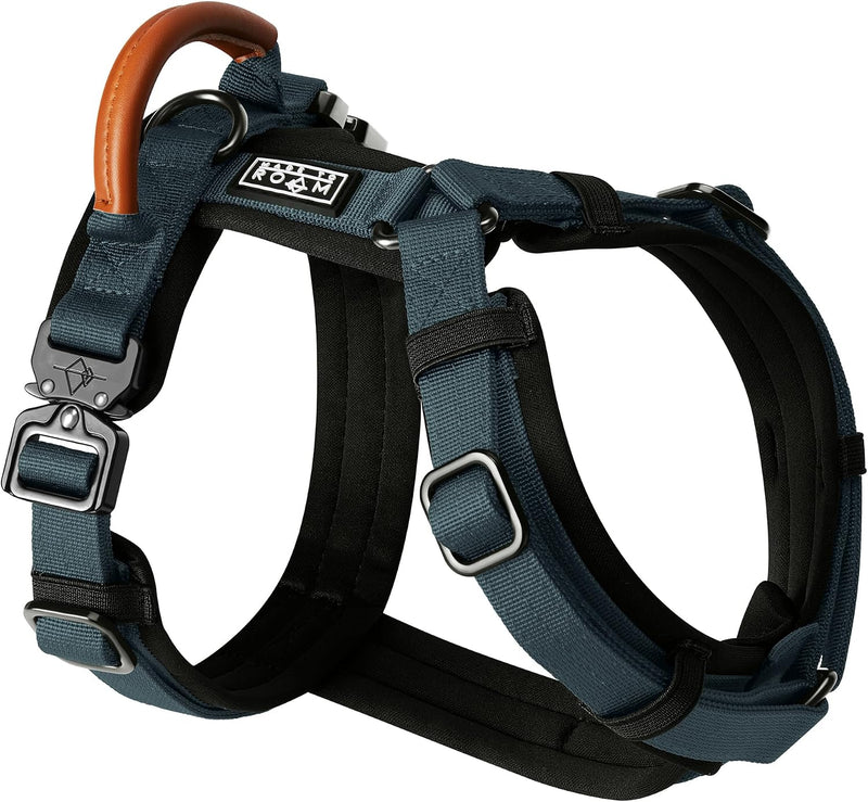 MADE TO ROAM Premium Explorer Harness - Y-Shaped Dog Harness with Adjustable Durable Nylon, Soft Padding, Metal Buckles