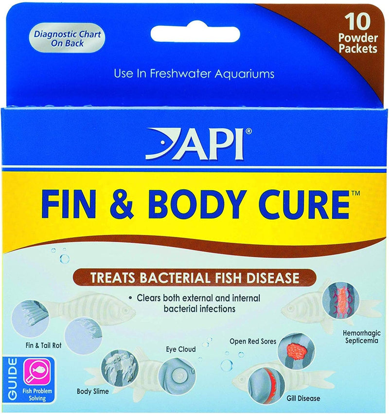 Api Fin and Body Cure Freshwater Fish Medication Powder (10-Count)