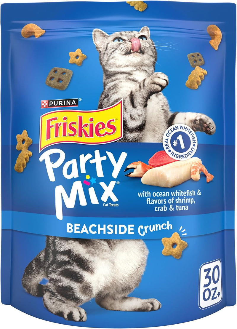 Friskies Purina Party Mix Beachside Crunch Treats, 30 oz Pouch