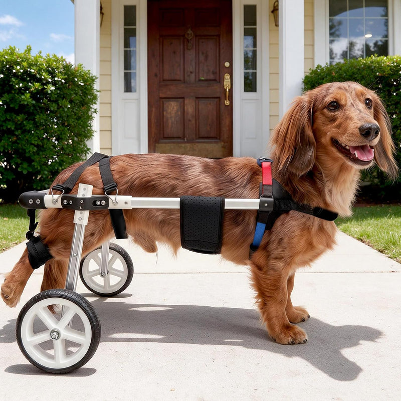 Dog Wheelchair for Back Leg Dog,12-17L 7-11H,Rear Legs Support
