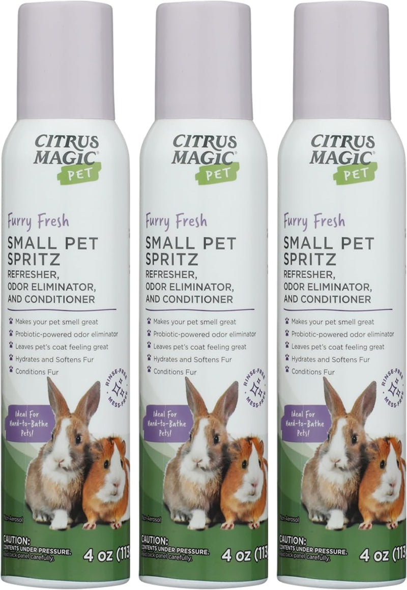 Citrus Magic Pet Small Pet Spritz Refresher, Furry Fresh, 4 Ounce, 3 Pack