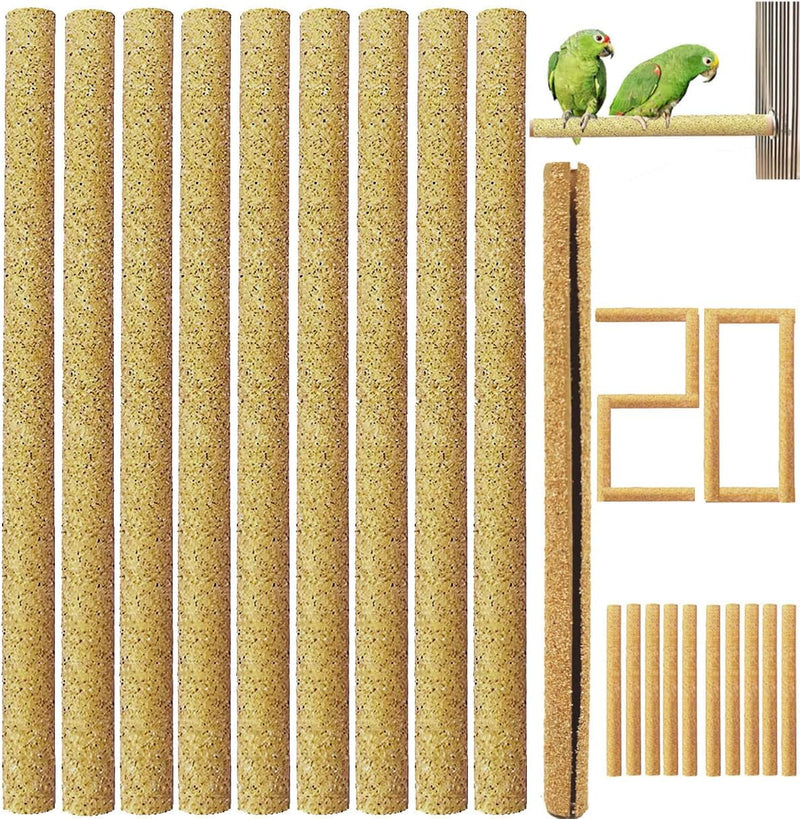 20Pcs Sand Perch Covers for Bird - Bird Perchs Covers 7.5