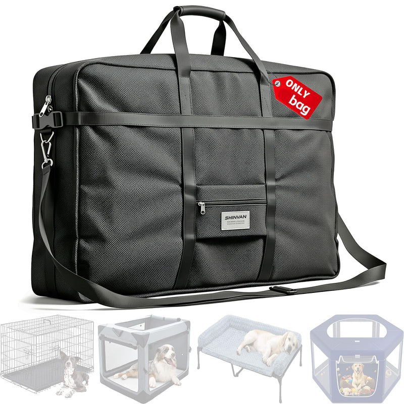 SHINVAN Dog Crate Storage Bag, 42 Inch Heavy Duty Waterproof Travel Bag with Handles for Foldable Wire Crates & Pet Supplies