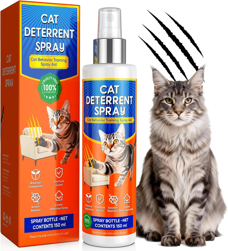 Cat Deterrent Spray for Furniture Protection, Pee Spraying & Scratching Everywhere Or 1007