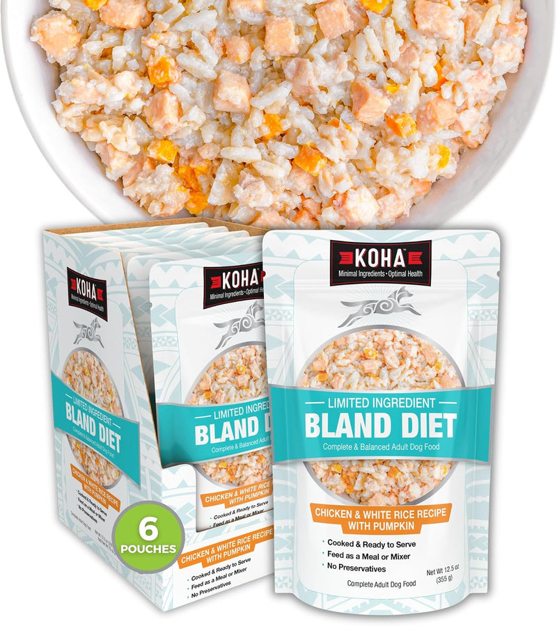KOHA Limited Ingredient Bland Diet for Dogs, Chicken & White Rice Recipe