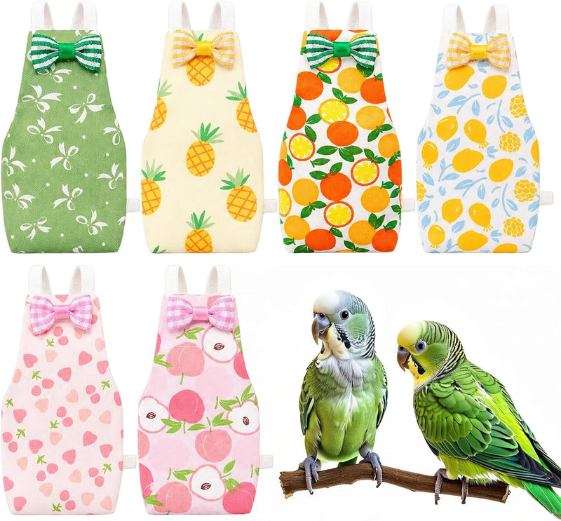 6pcs Bird Diapers, Reusable Leakproof Diaper Soft Comfortable