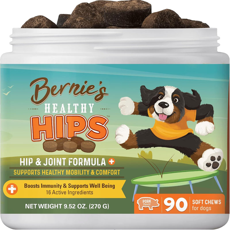 Bernie's Healthy Hips, Hip and Joint Supplement for Dogs, 90 Ct Soft Chews