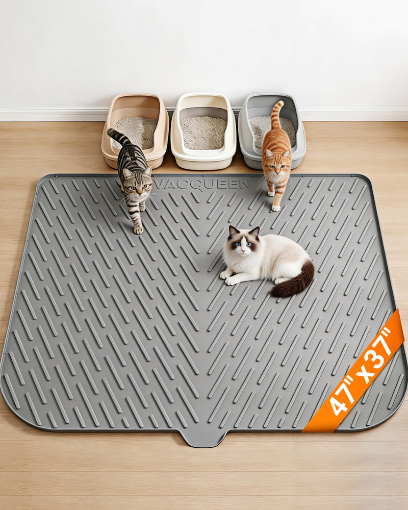 Vacqueen Cat Litter Box Mat, 47