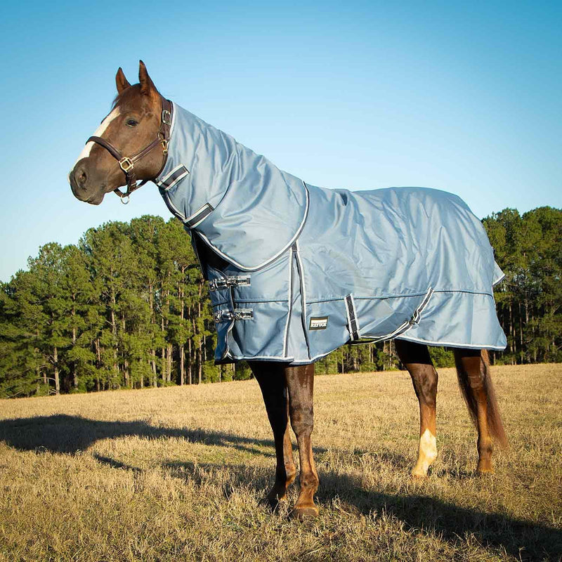 Jeffers Poplar Head Refuge 1200D Waterproof Horse Turnout Blanket, Detachable Neck, 360g Insulation, Winter Stable Sheet