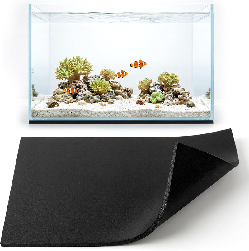 UNIFAMILY Aquarium Leveling Mat, 3 Gallon Fish Tank Mat for Shock Absorbing, 8x14.9IN Waterproof Aquarium Mat for Under