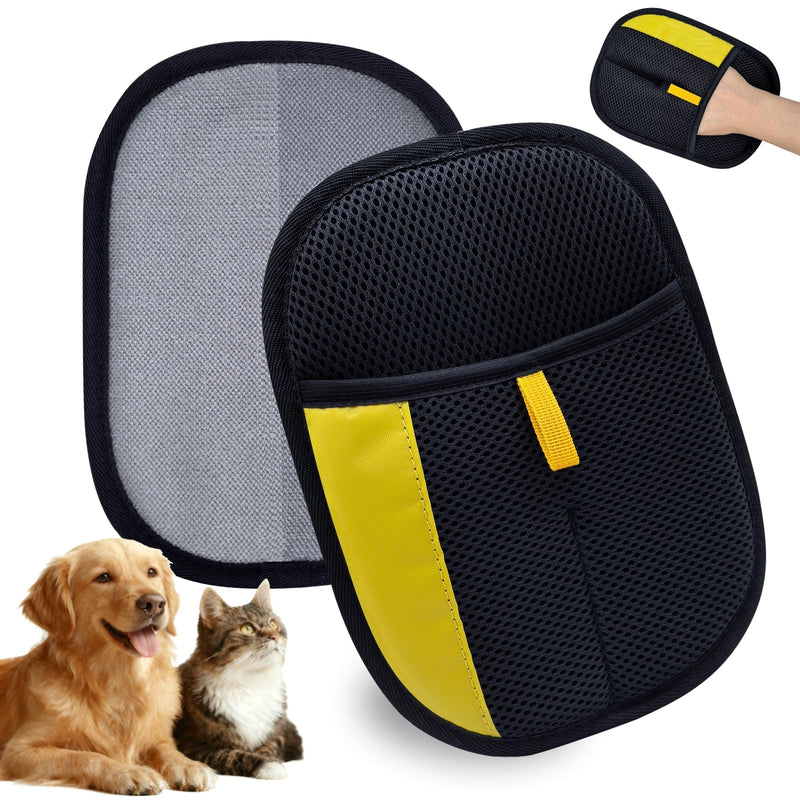XIDEAEO Pet Hair Removal Glove for Dogs & Cats, Upgraded Reusable Electrostatic Pet Hair Gloves, Pet Hair Remover Tool for Clothing, Couch, Carpet,Pet Beds, Car Seat, Convenience for Busy Pet Owners