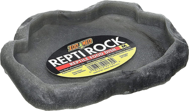 Zoo Med Reptile Rock Food Dish, Medium, 7.25