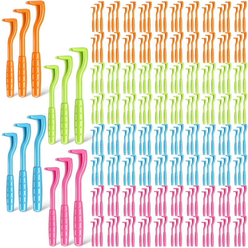 Qualirey 180 Pcs Tick Remover Tool for Dogs and Cats Tick Removal Twister Tweezers for Head and Body, 3 Sizes (Blue, Green, Orange, Rose Red)