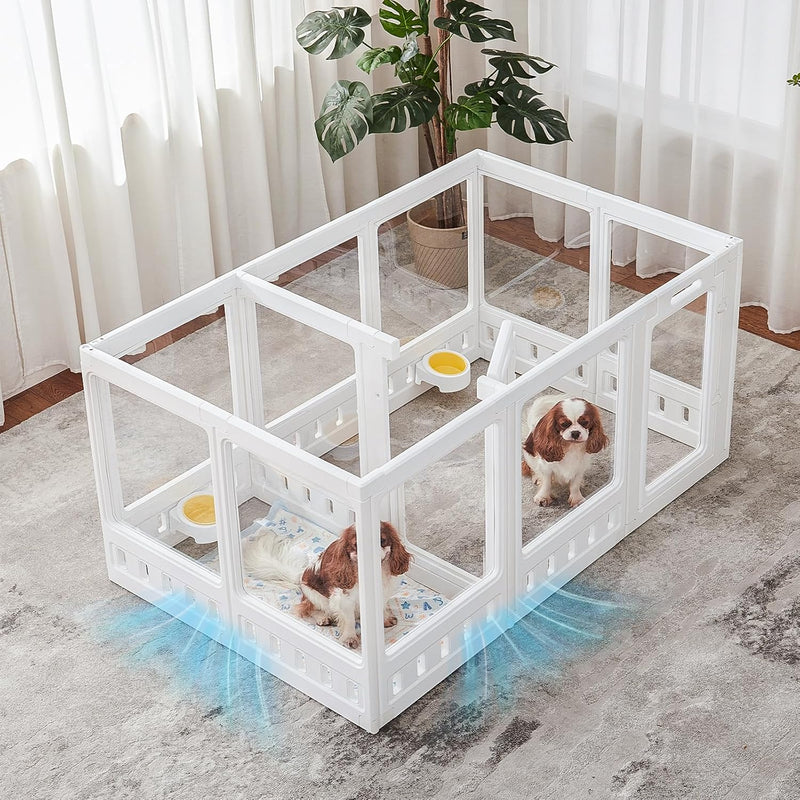 Clear-air Dog Playpen Indoor Acrylic Pen, 24