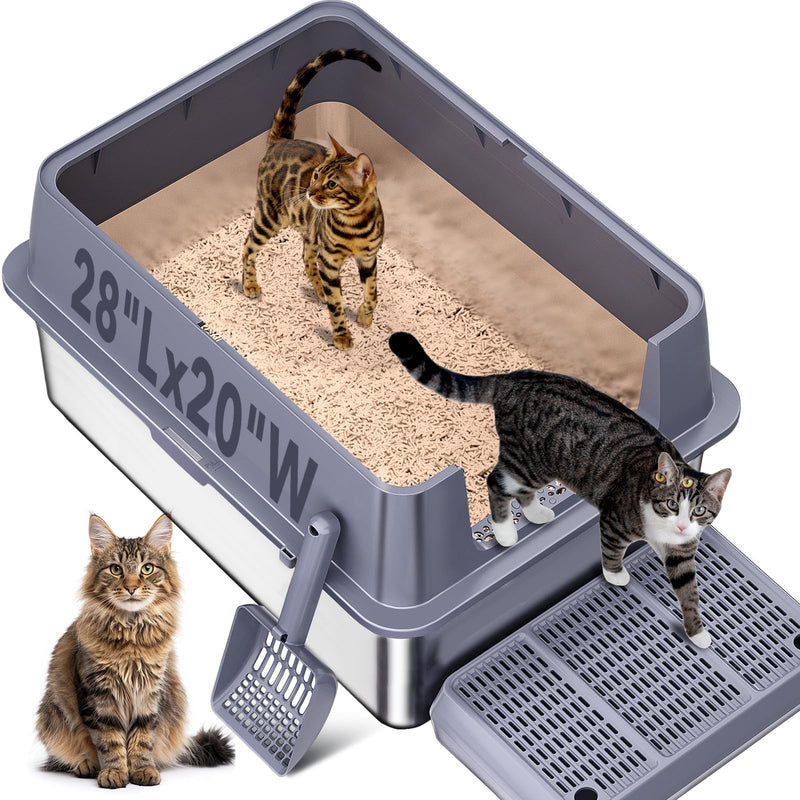 Stainless Steel Litter Box , 28