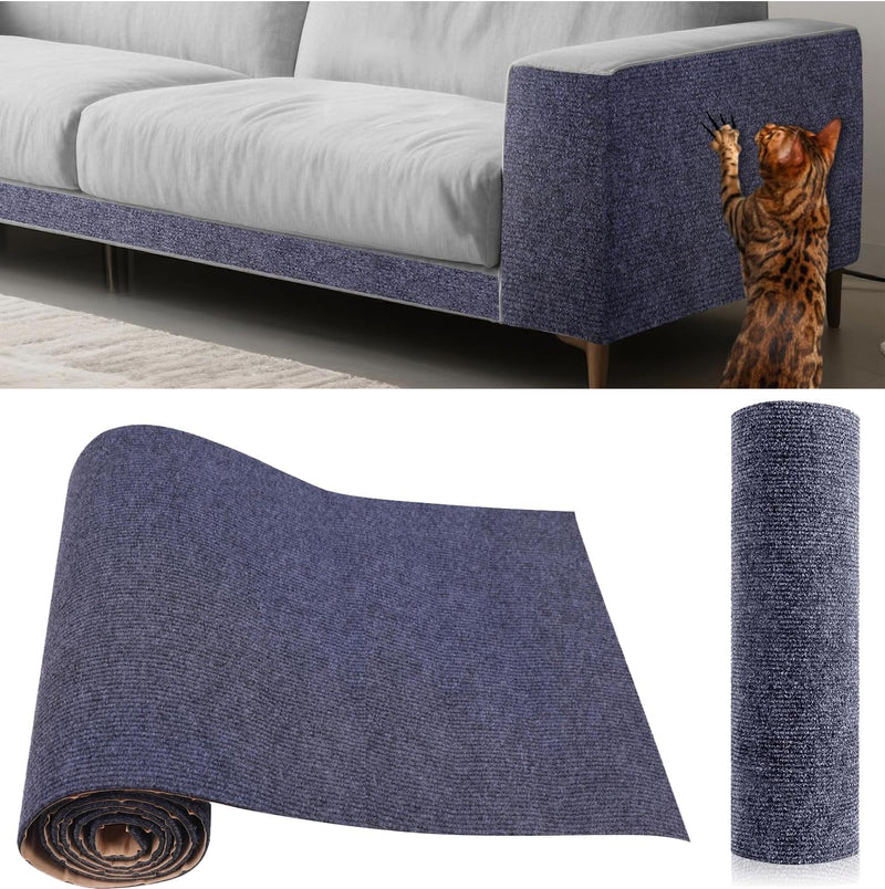 Cat Scratch Furniture Protector Couch Protector from cat Claws Self-Adhesive Carpet remnants Scratching Mat Trimmable DI